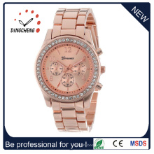 Relógio de aço inoxidável, Rose Gold Watchcase, Movimento Japão, Men Watch (DC-776)